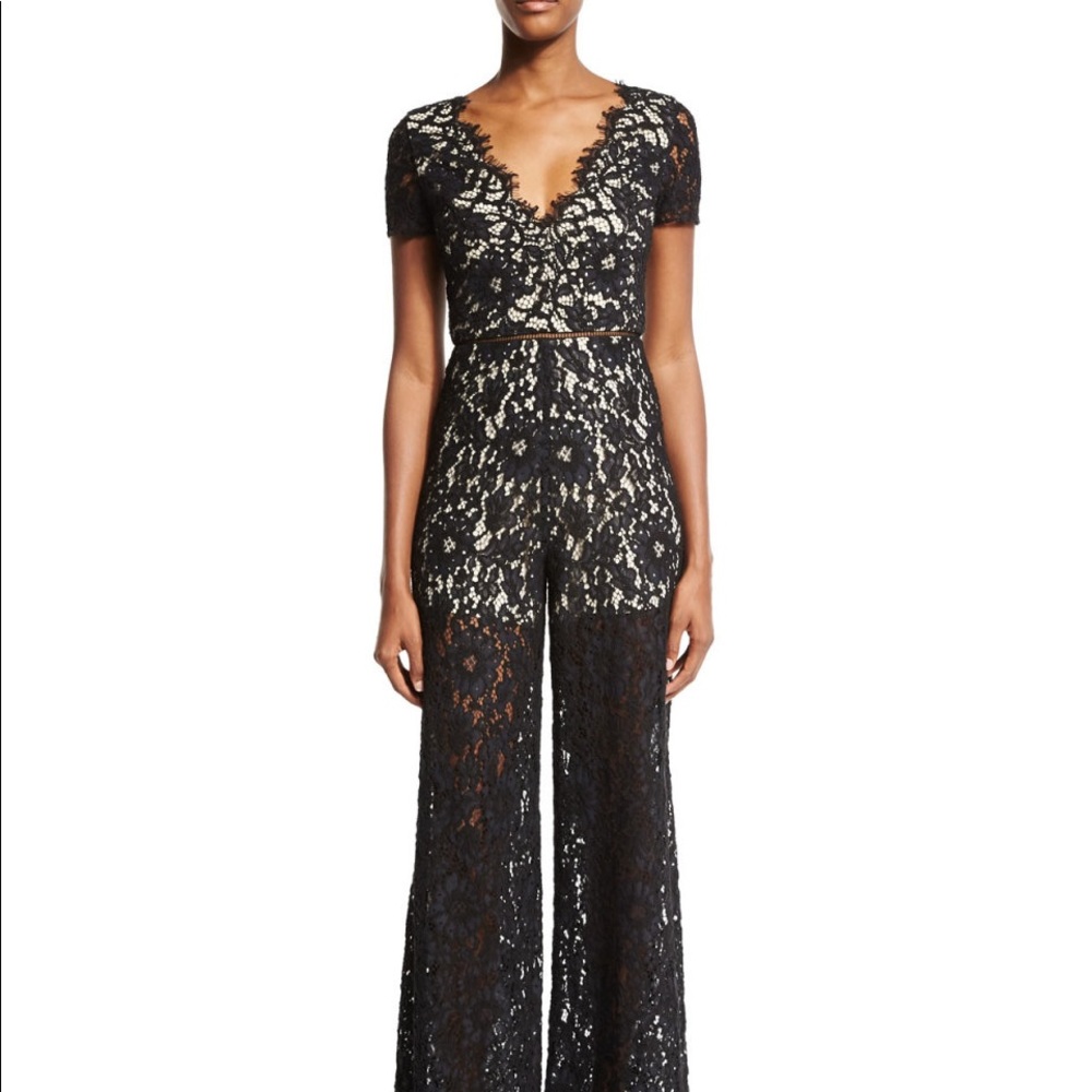 ISO Alice + Olivia Mariam Lace Jumpsuit